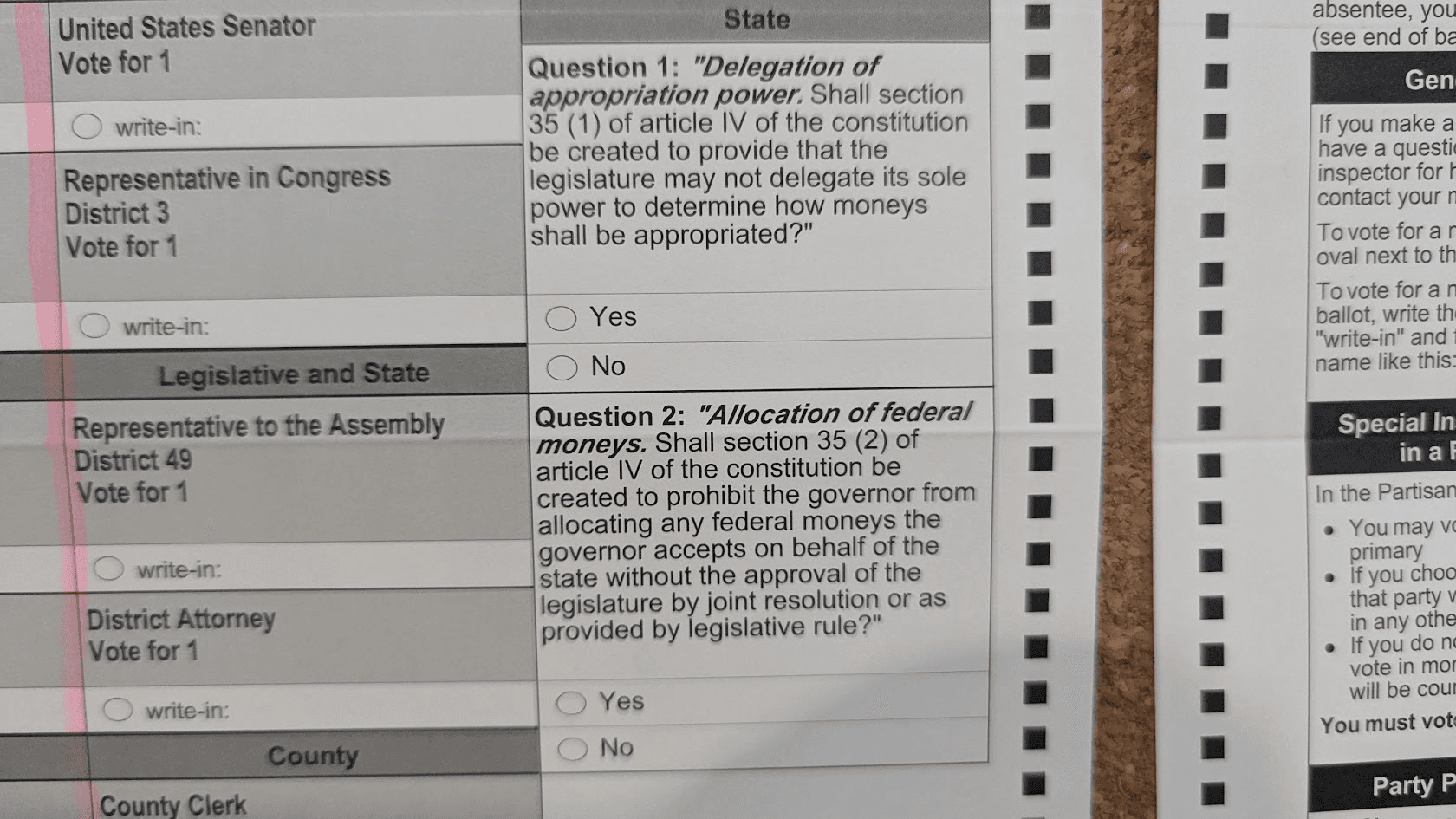Dems propose simplifying ballot questions that amend Wisconsin Constitution