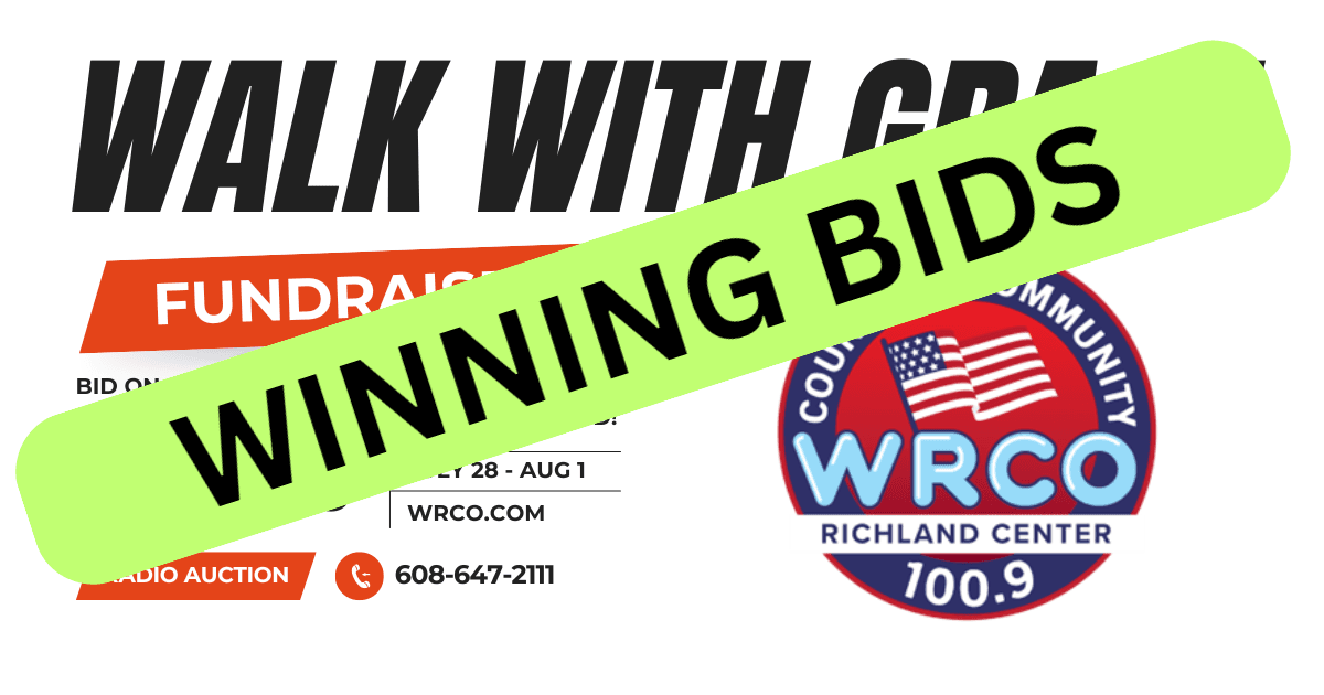 Day TWO wrap-up of the Walk with GRACE Radio Auction bids