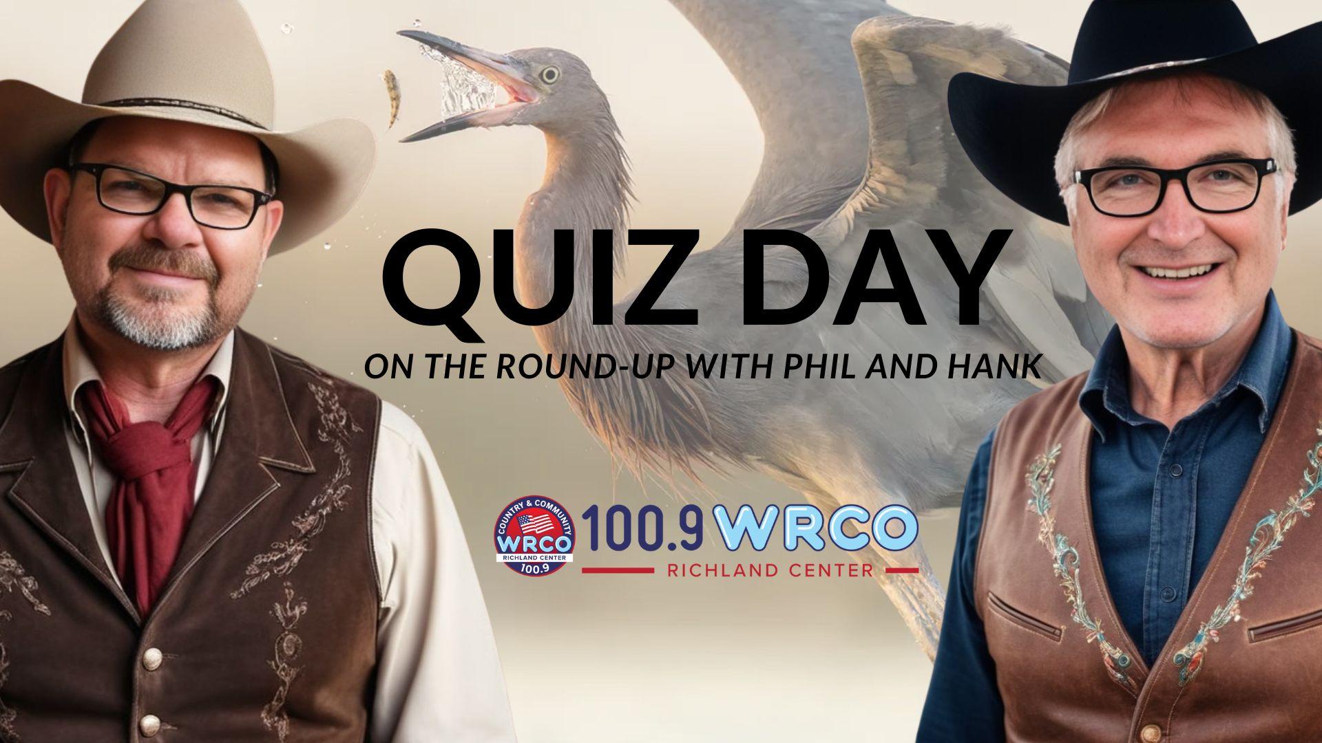 Birds, skunks, and toilet paper? It MUST be quiz day