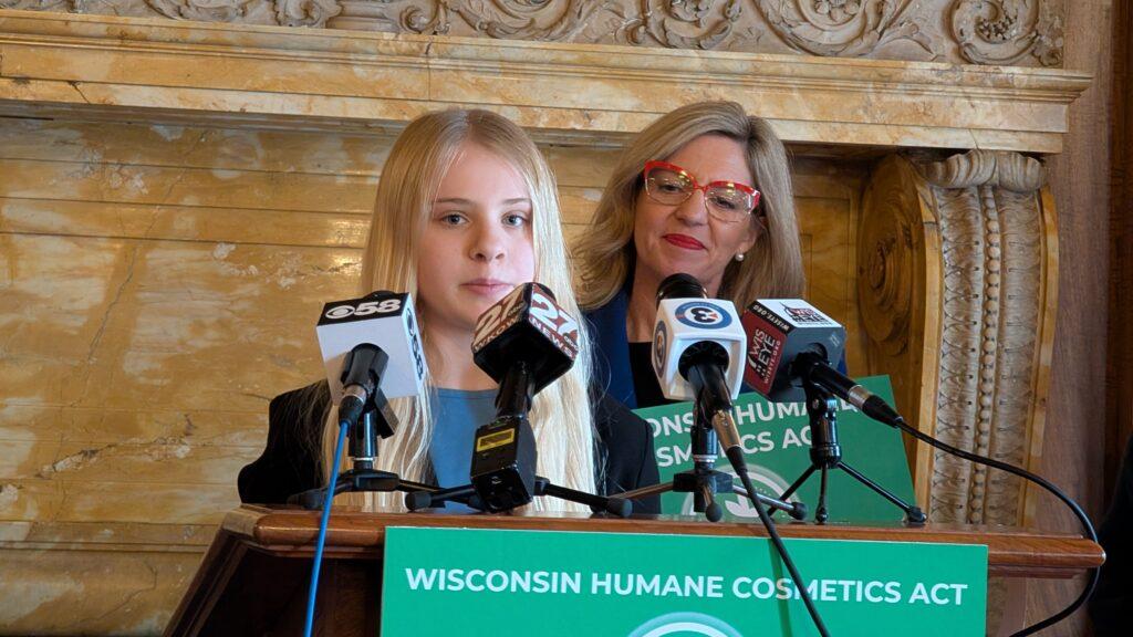 Wauwatosa middle school student leads charge for a state ban on animal tests for cosmetics